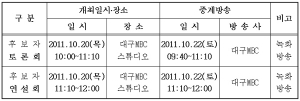 칠곡군수재선거 후보자 토론회 및 연설회 개최