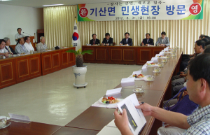 백선기 군수 현장행정 실현… 8개 읍-면 방문, 여론 수렴