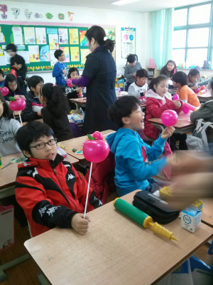왜관초등학교, 풍선아트 체험학습 실시