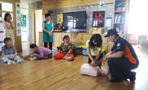 칠곡소방서, 가산119센터 노인요양시설 소방안전교육
