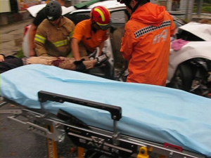 칠곡소방서, 동명면 구덕리 교통사고 1명 구조
