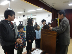 학림초등, 전교생 70명 의형제 맺어