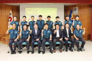 의경출신 칠곡군의원, 의경대원 격려