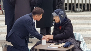 김현기 전 경북도 행정부지사, 단식투쟁 황교안 대표 예방