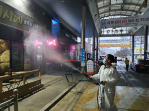 칠곡군 전통시장-다중이용시설 방역소독에 만전