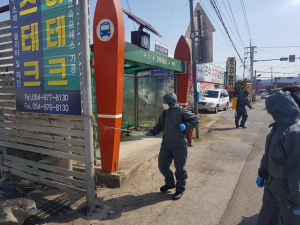 칠곡소방서 의용소방대, 코로나19 대응 봉사활동