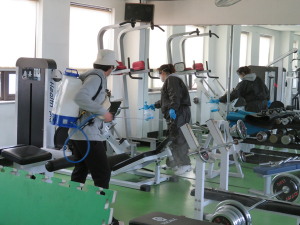 칠곡경찰서, 한국국제혁렵단과 방역소독