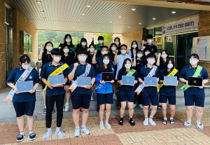 “석적고, 코로나19 극복 희망 캠페인을 실시하다”