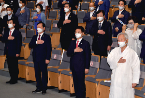 이철우 도지사, 특정이념에 편중된 광복회장 기념사 인정할 수 없어... 즉석 현장연설
