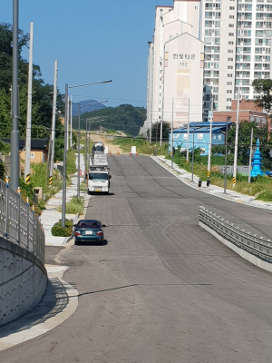 왜관 무성아파트~국조전 간 도로 개통 지연