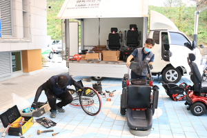 칠곡군장애인종합복지관, 2020년 보장구 수리와 세척 서비스