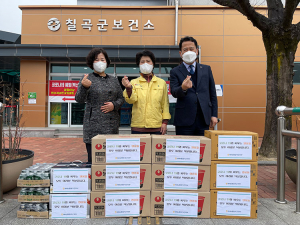 농협칠곡군지부, 보건소에 위문품 전달