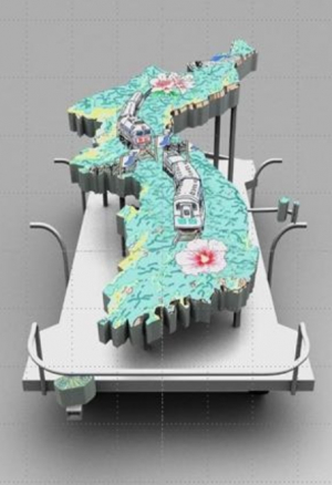 왜관서 '남북철도 잇기 평화대행진' 펼쳐<br>부산역~임진각 550km 구간별 도보 행진