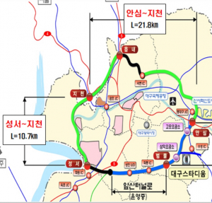 성서~지천~안심 간 개통 칠곡군 편리<br>정희용 의원, 동명면 영업소 민원해결