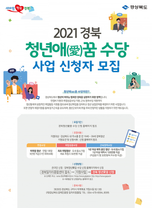 경북도, 청년 氣 살리는 ‘청년애(愛)꿈 수당’ 본격 시행