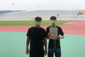 북삼중학교 ‘ 제50회 KBS배 전국 육상대회서 은메달 획득 ’