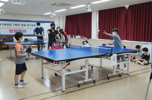 왜관초, 2021학년도 1학기 교내 탁구대회 개최