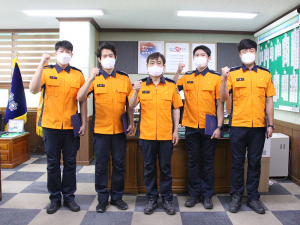 칠곡소방서, 2021년 상반기 소방활동 우수대원 표창 수여