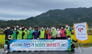 농협칠곡군지부, 감농가 일손돕기로 ‘릴레이 바톤 터치 운동’ 동참
