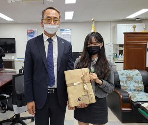 북삼고, '기요타고' 수능 응원물품 전달식 실시