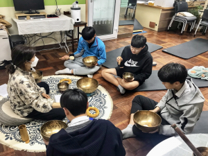 장곡중, 마음 치유 명상·싱잉볼 뮤직 테라피 