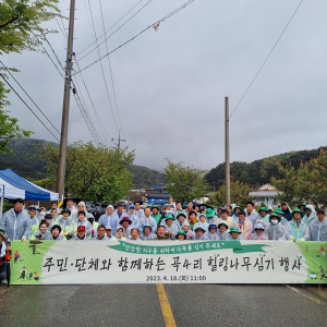가산면 곡4리 힐링나무 심기 행사