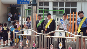 북삼초, 녹색어머니회 칠곡연합회 교통 캠페인 벌여