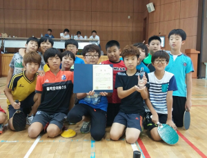 왜관초 프리테니스부, 경북대회 우승으로 전국대회 출전