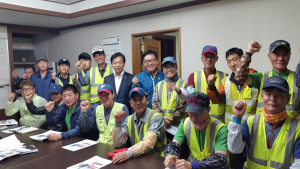 이완영 의원, ‘새벽을 여는 사람들’ 환경미화원 격려방문
