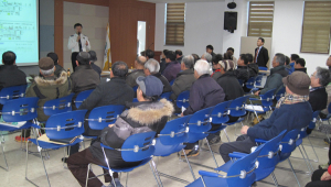국도변 보행자 노인 교통사고예방 홍보