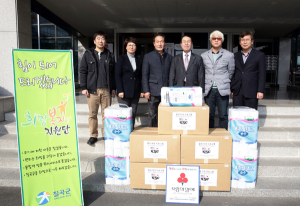 미8군 제36중대, 설명절 맞아 후원품 전달