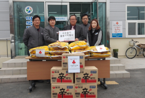 영진하이테크, 불우이웃돕기 물품 전달