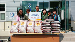 (사)한국여성농업인 약목면회, 쌀 나눔 봉사활동 