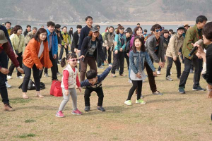 건강보험공단 직원-가족, 낙동강 호국현장 걷기체험
