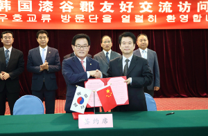 칠곡군 방문단, 중국 제원시 방문