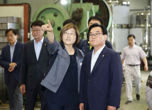백선기 군수, 산업현장 근로자 소통·상생의 현장 방문