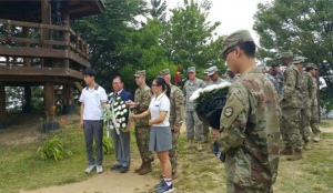 제14회 303고지 韓美합동 전몰장병 추모식 가져