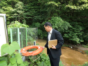 칠곡소방서장, 수상안전취약지역 지도방문