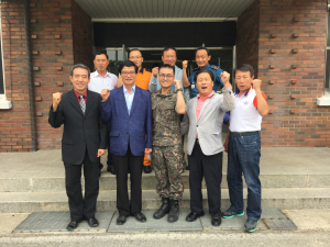 가산면 방위협의회, 6.26전사자 유해발굴 국군장병 위문
