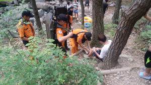 칠곡소방서, 금오동천 계곡 안전사고 구조