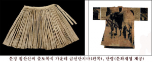 미라와 함께 출토된 복식들, 중요민속자료로 지정