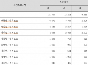 19대 대선 사전투표율 사상 최고<br>칠곡 2만1797명이 투표해 22.6%