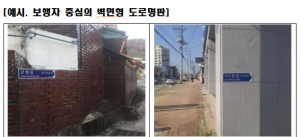 경북도, 도로명주소 안내시설물 보행자 위주로 개선