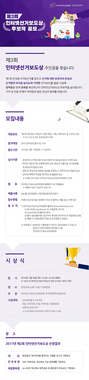 제3회 인터넷 선거보도상 공모