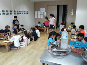 왜관휴먼시아4단지 여름방학기간 초등학생 점심 제공