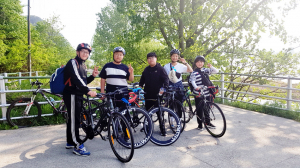 석전중, 사제동행 자전거 라이딩