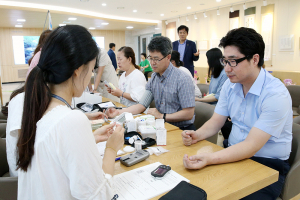 칠곡건보건소, 군청 레드서클존 운영 큰 호응