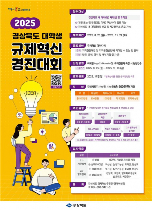 2025년 경상북도 대학생 규제혁신 경진대회 개최