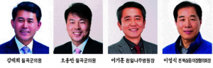 북삼·약목·기산 군의원선거 현역 2명 재선? 새 인물?